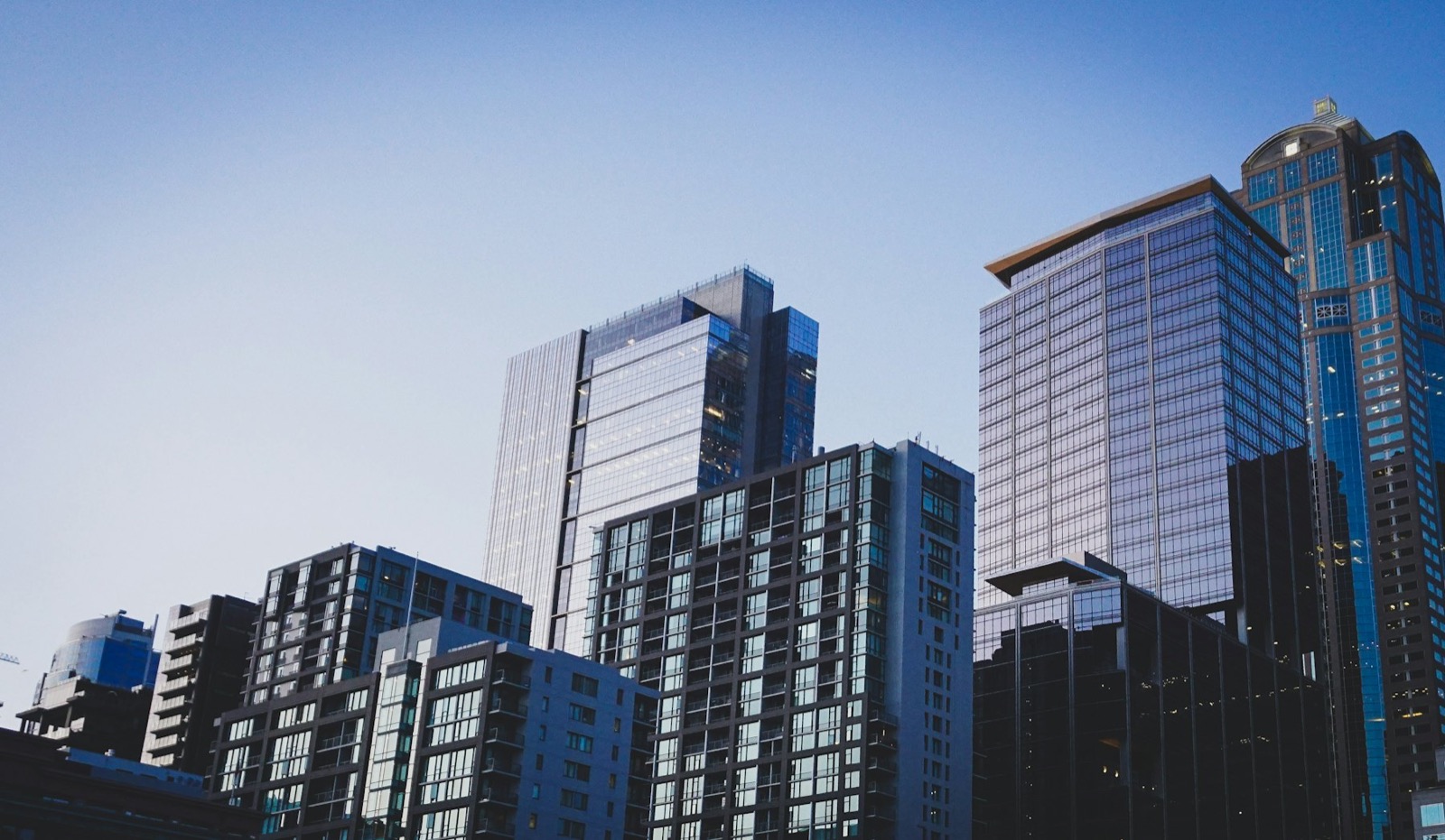 Glass towers in Noida