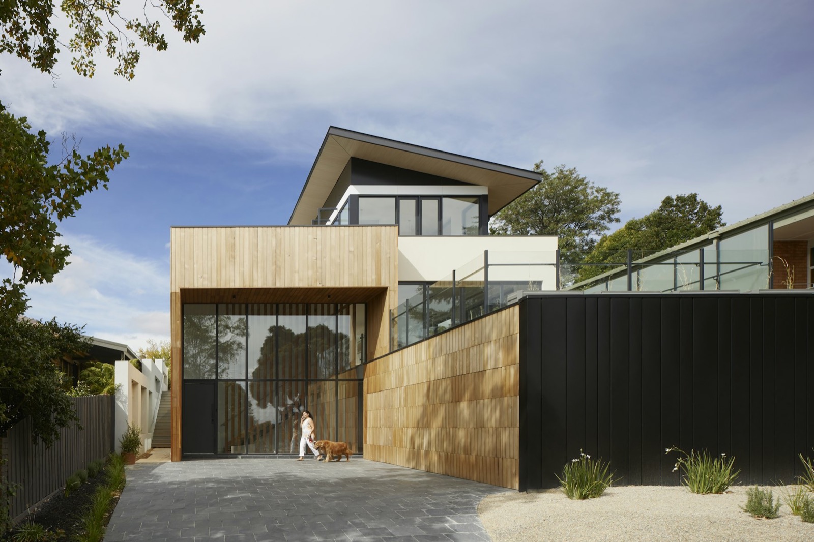 Timber and glass pavilion home
